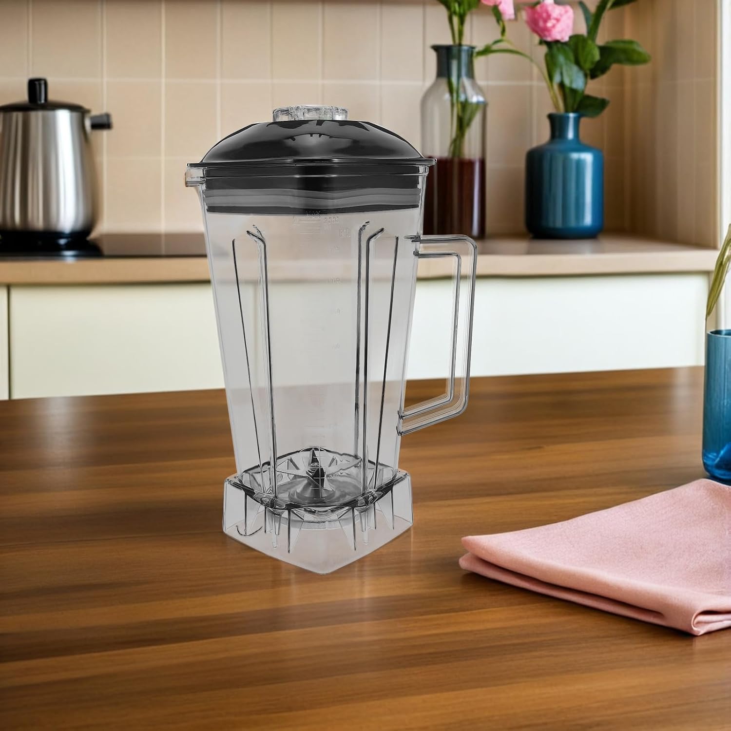 Ciieeo Blender Pitcher Cup Replacement 2L Large Capacity Blender Container Commercial Juicer Cup for Soy Milk Smoothies and Ice Crushing