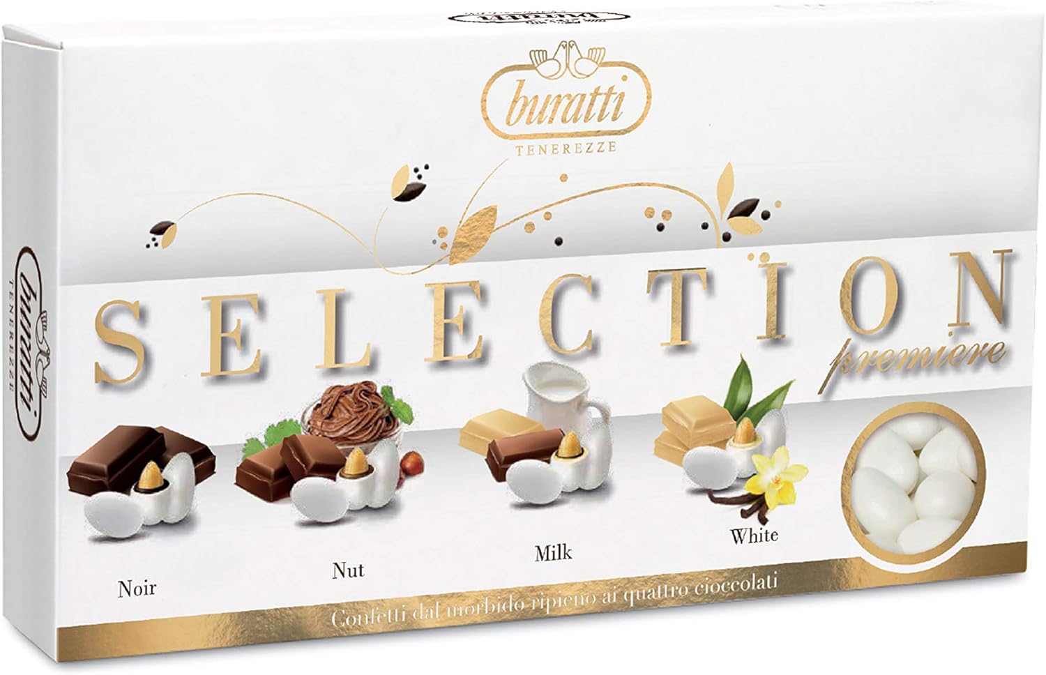 Buratti Confetti Dragées alle Mandorle Ricoperti di Cioccolato