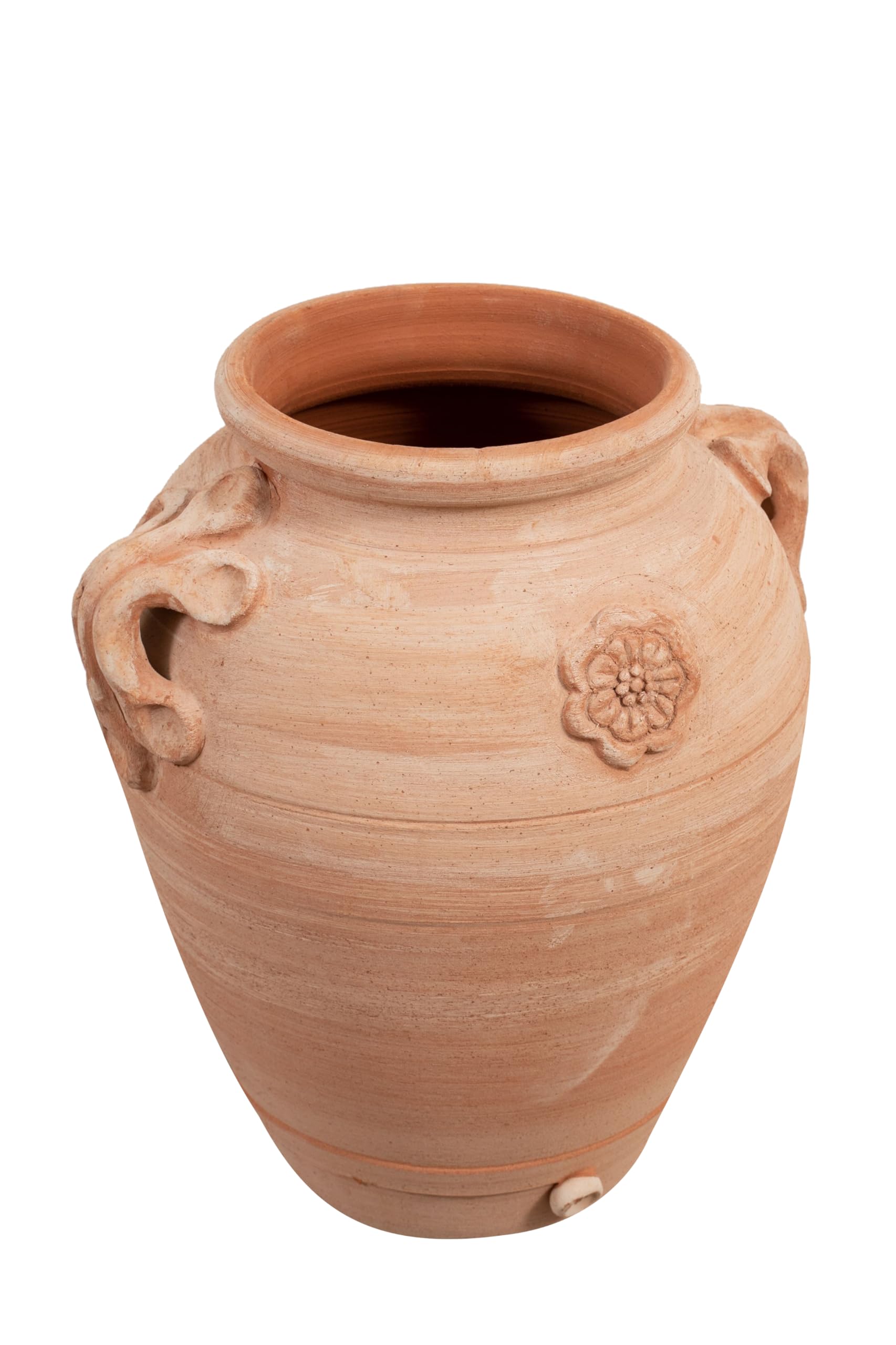 Biscottini Orcio in terracotta con manici 56x46x40 cm - Vasi per piante da esterno - Vaso in terracotta - Vaso alto da interno - Fioriere da esterno decorativa