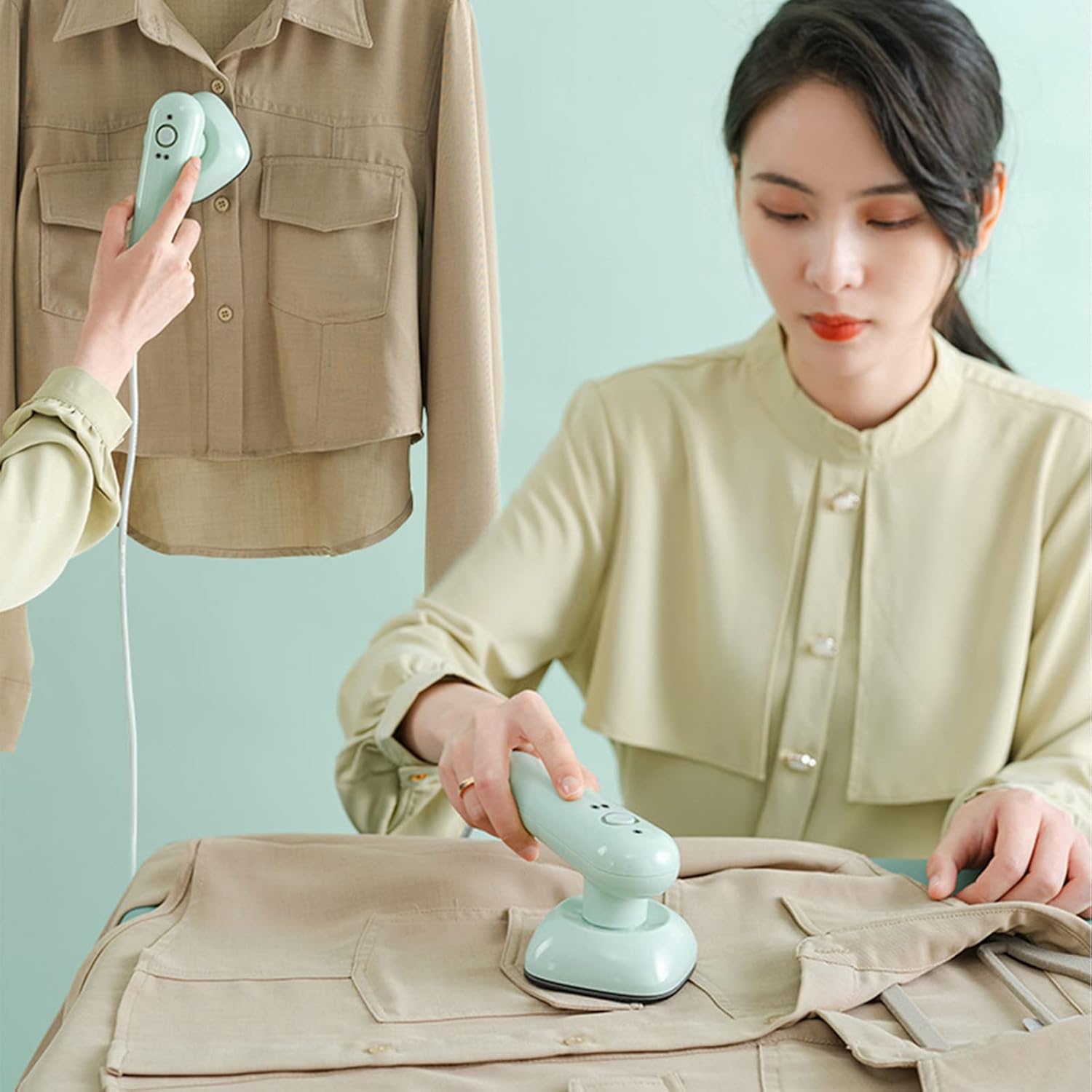 Buy Professional Grade Steam Iron Mini Portable Rapid Heating Iron with Adjustable Thermostat