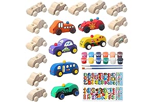 Unleash Creativity with Wooden Cars: 18 Paintable Vehicles for Endless Fun