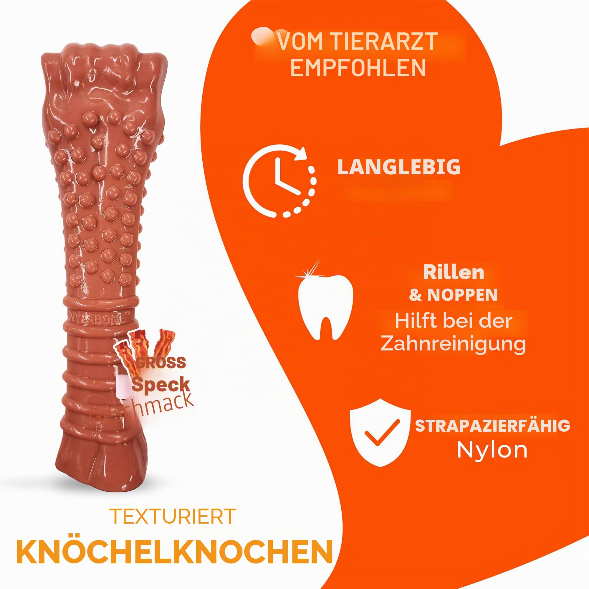 Nylabone Bacon Bone Dog Chew Souper