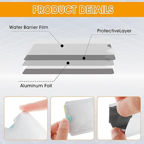 Miniatura 4 de Ouligay Juego de 10 fundas de bloqueo RFID, juego de soporte para tarjetas de crédito y protector de tarjeta de identidad