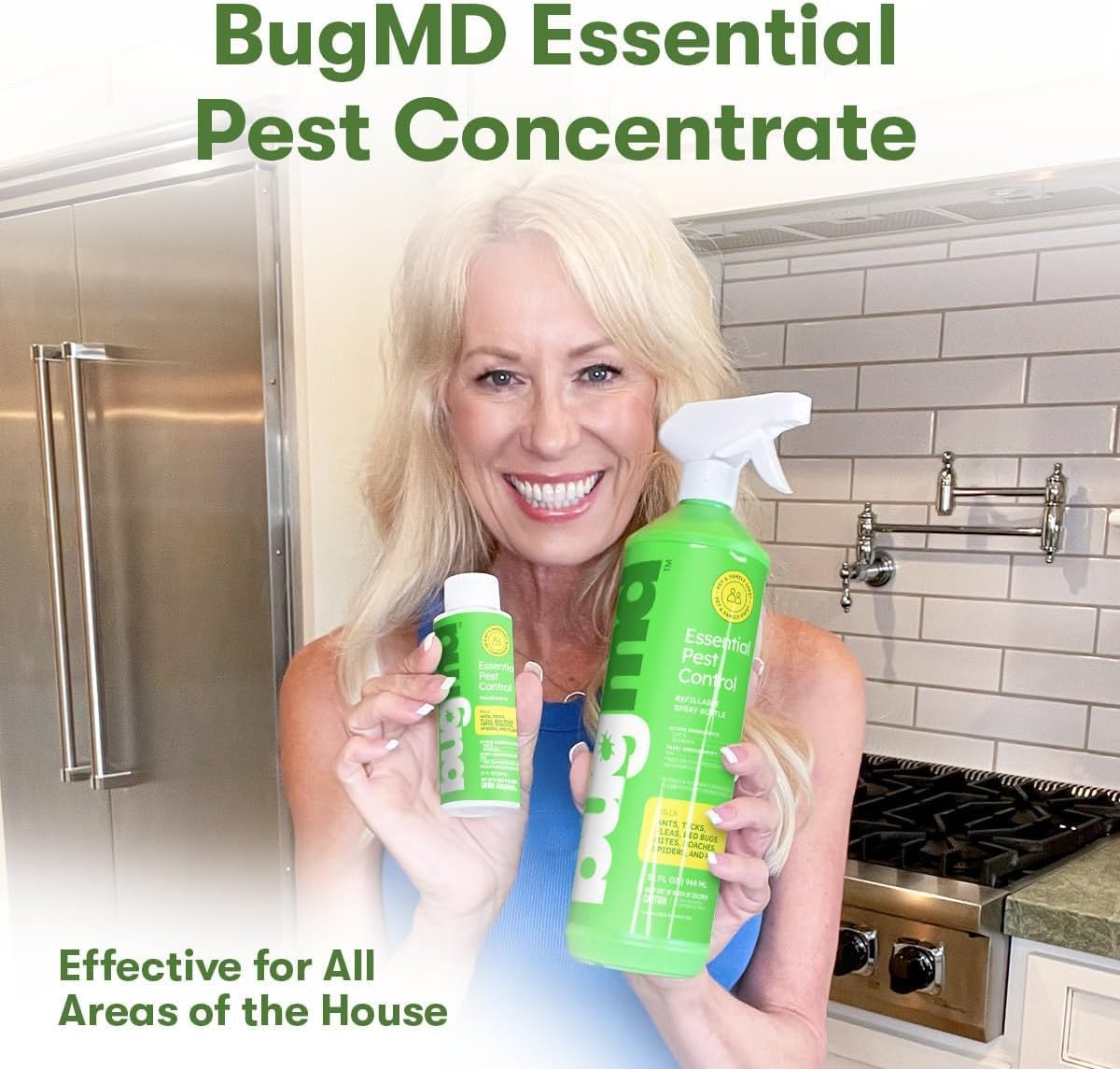 BugMD Cockroach Catcher (3 Pack), BugMD Essential Pest Control Concentrate (1 Pack) and Spray Bottle 32 oz (1 Pack) Bundle