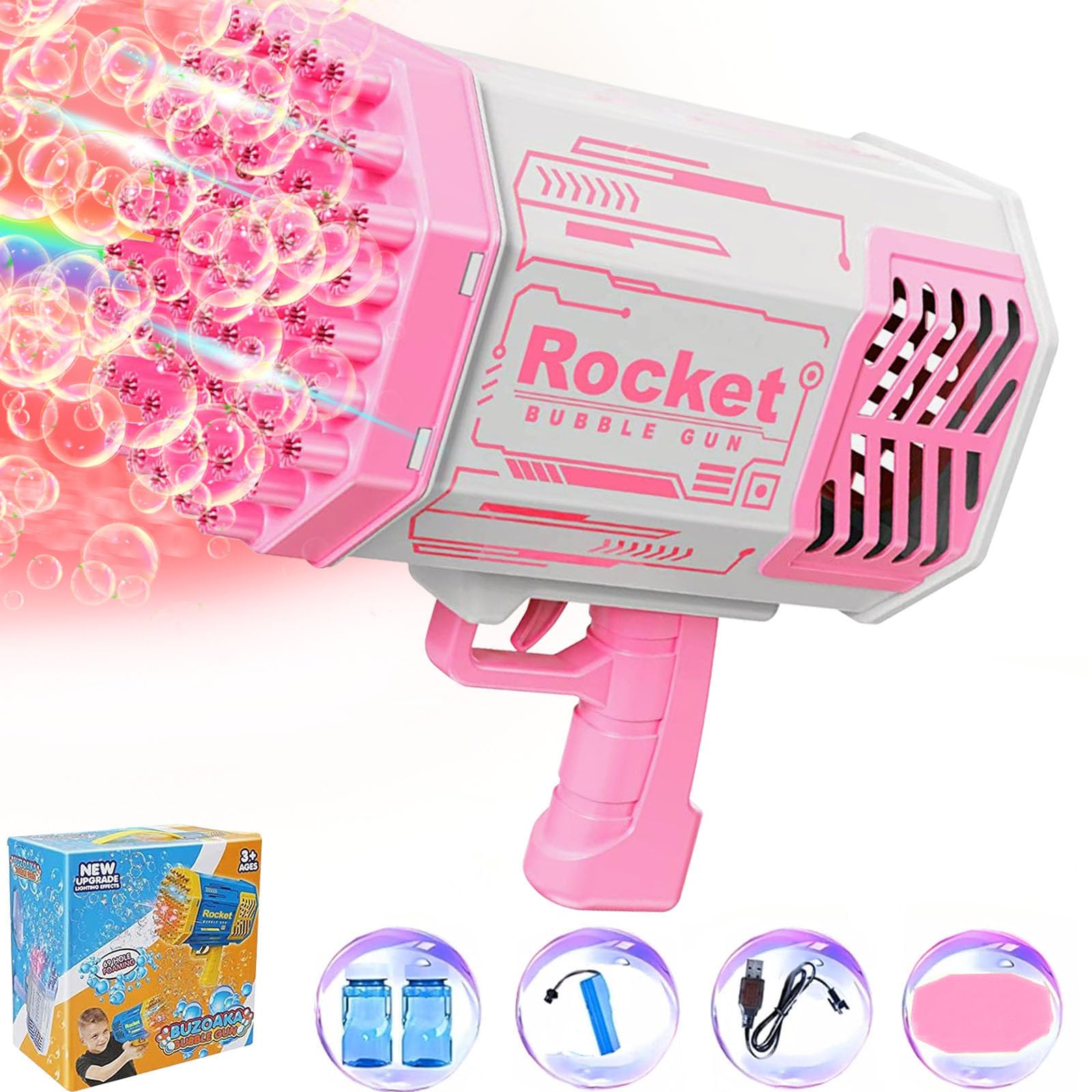 Amazon | AIBOIKE バブルマシンガン ロケットバブルガン 69穴