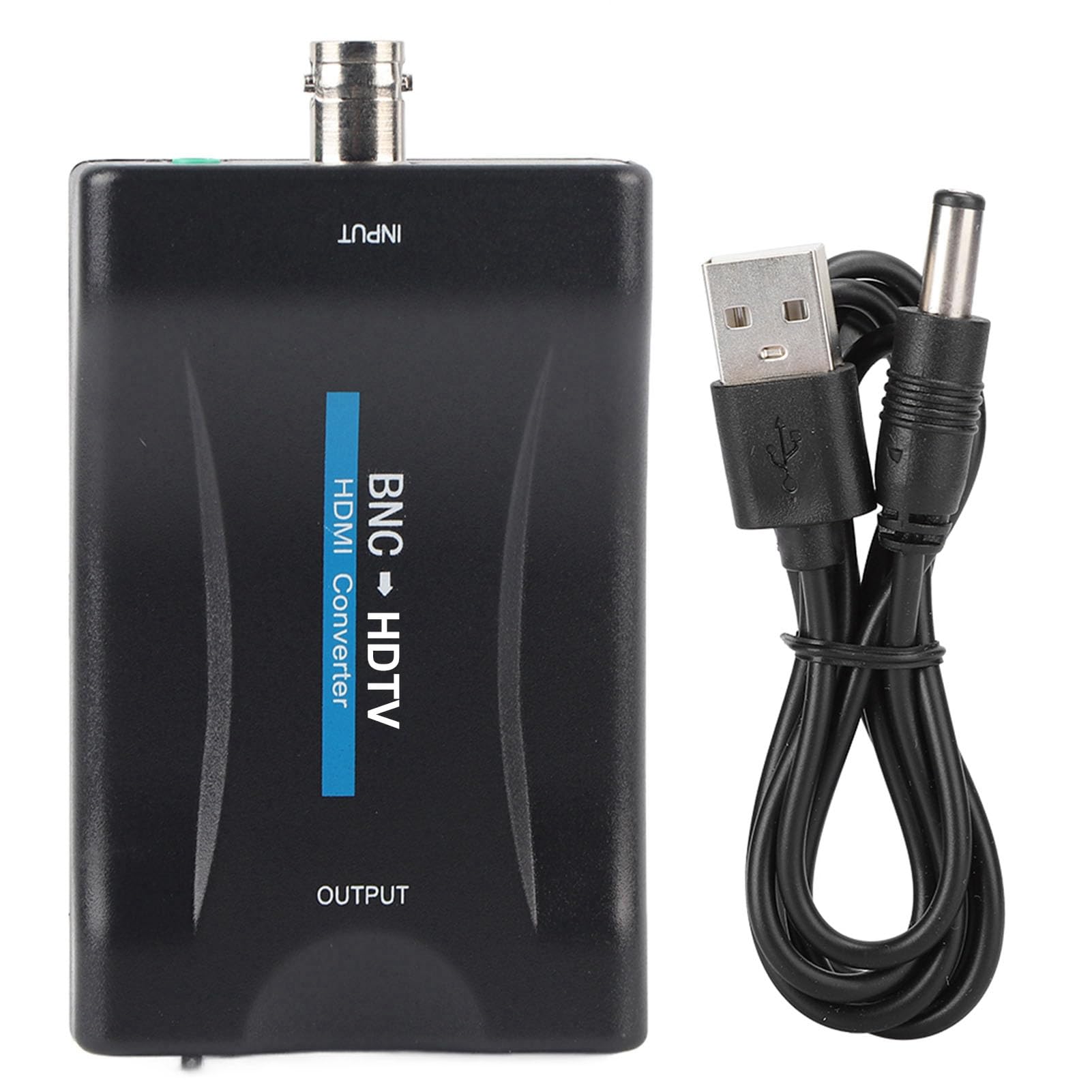 Cuifati Adaptateur Convertisseur BNC vers HDMI Femelle CVBS BNC HDMI Connecteur Coaxial Coaxial Composite Entrée Audio Vidéo Analogique Sortie 1080P Crochet HDCP Caméra de sécurité DVR