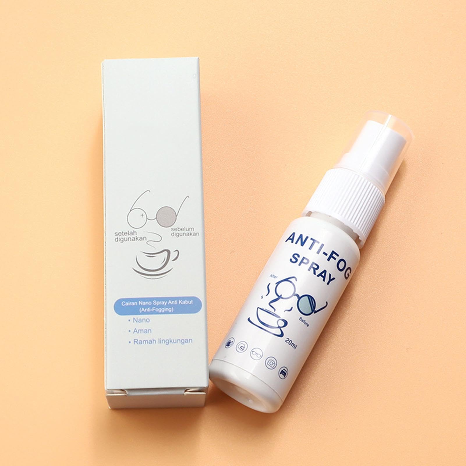 Occhiali Spray Antiappannamento Visiera Casco Pulizia Visiera