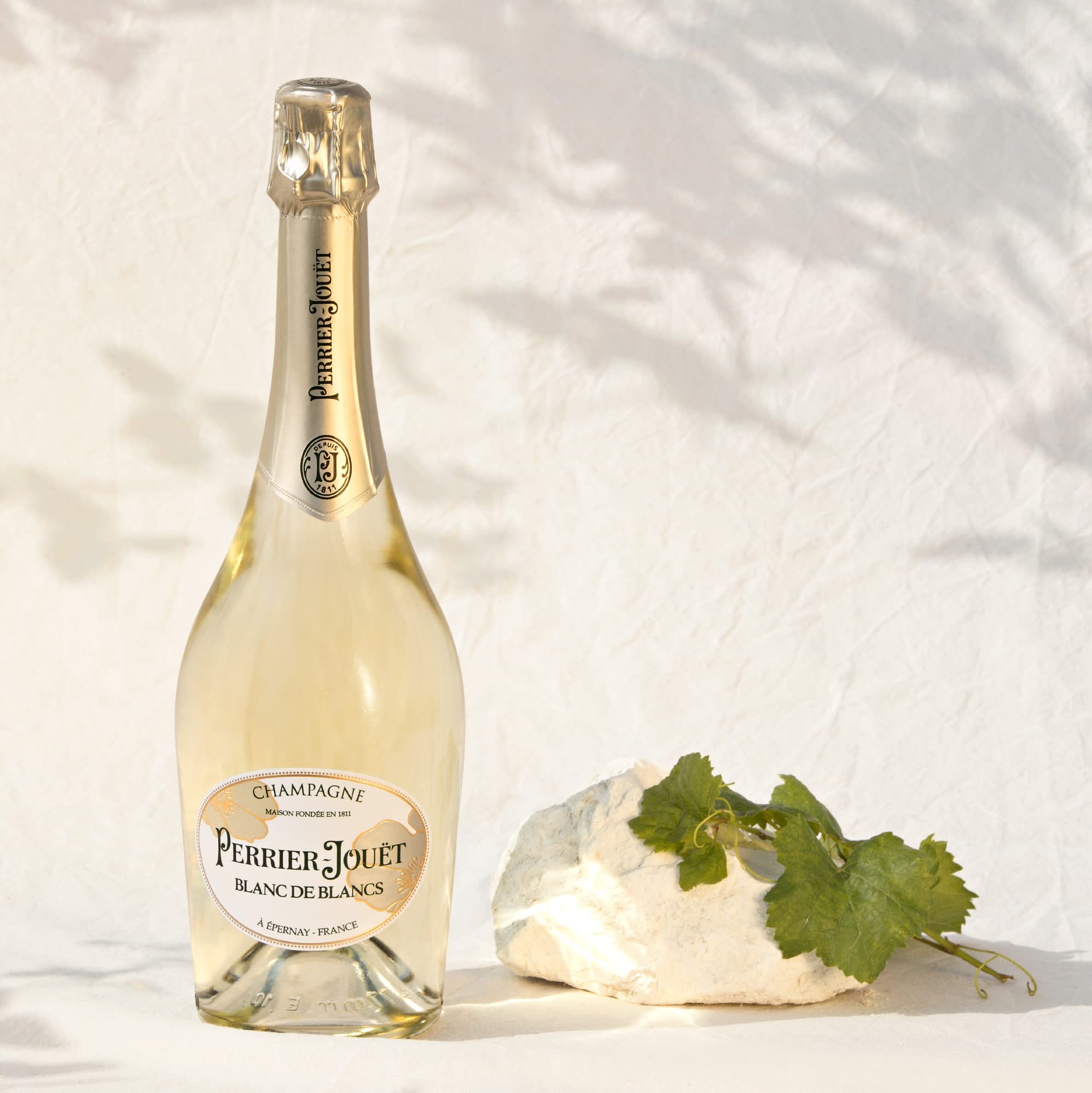 Perrier Jouët Blanc de Blancs Champagne con Estuche y dos copas de regalo - 750 ml