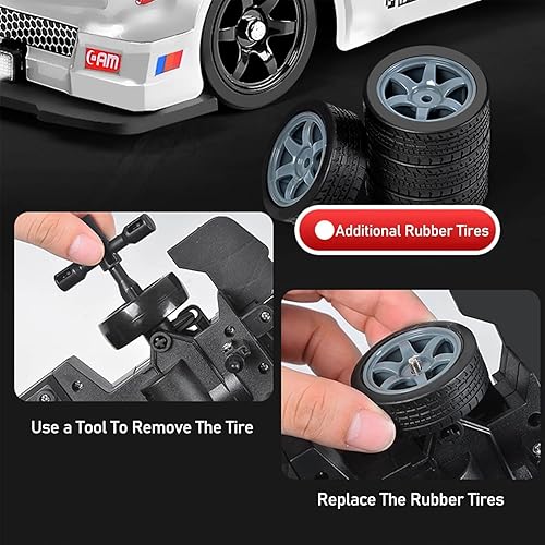 Miniatura 3 de GoolRC Coche eléctrico con control remoto, coche eléctrico rápido y furioso, autos a control remoto 116, auto de pulverización de control remoto de