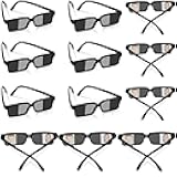 12 Pack Sunglasses Rear View Mirror Sunglasses Real Detective Glasses Anti Track See Behind You with Inside The Lens Mirrors for Kids Personal Security