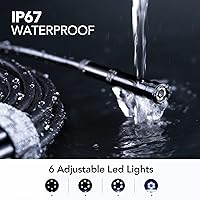 Vista 5 de DEPSTECH - Endoscopio industrial de 5.5 mm, cámara de inspección de boroscopio digital HD 1080P con pantalla de 4.3 pulgadas, cámara de serpiente