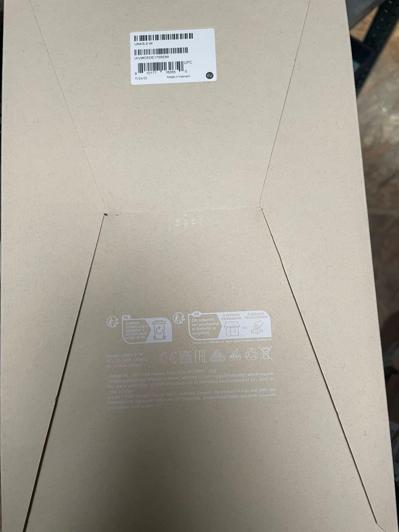 Ubiquiti NAS System UNAS-2 2 Einschübe 3.5" Weiß