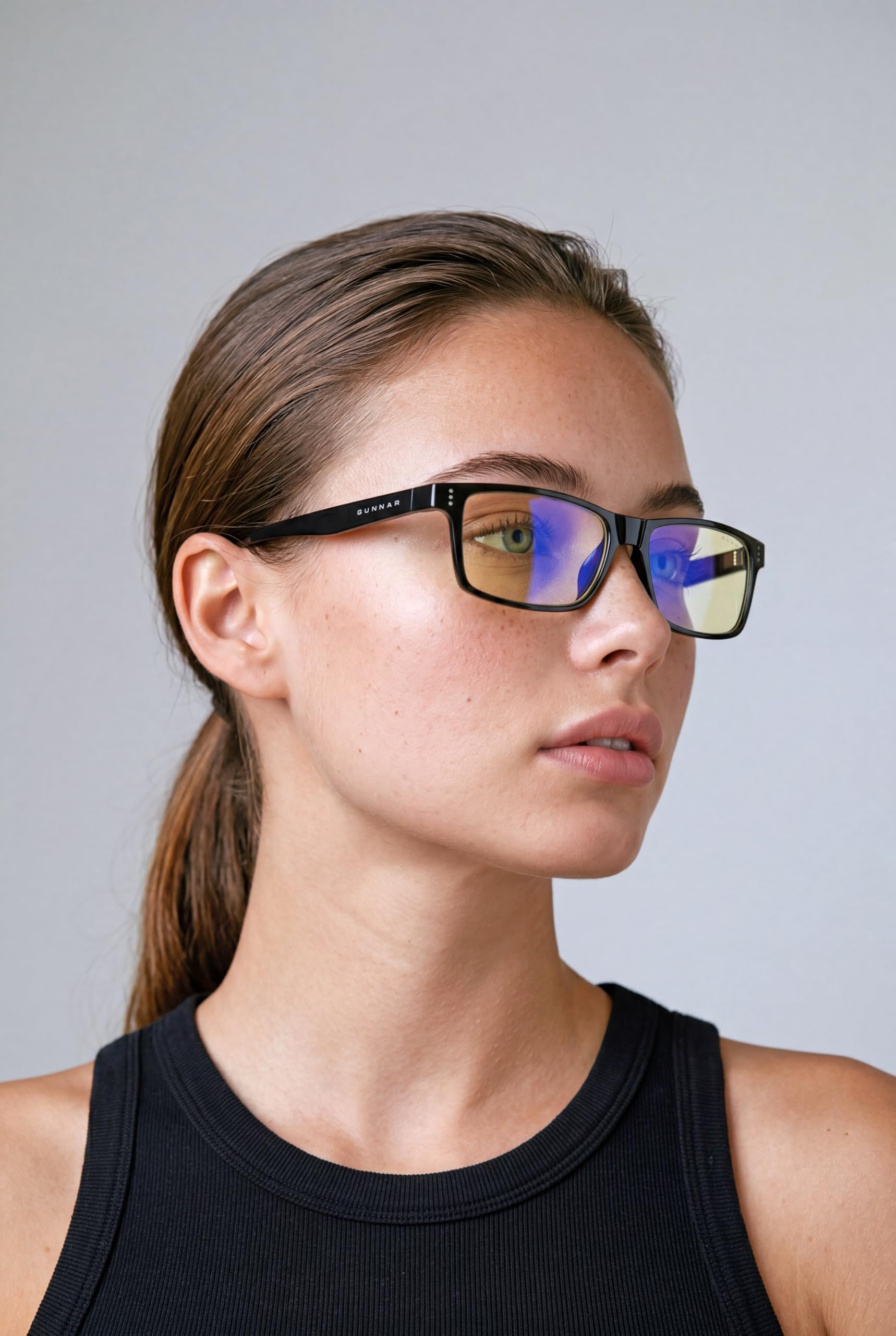 Gunnar Gafas para Videojuegos y Ordenador | Cruz | con filtro de Luz Azul | Lente Patentada