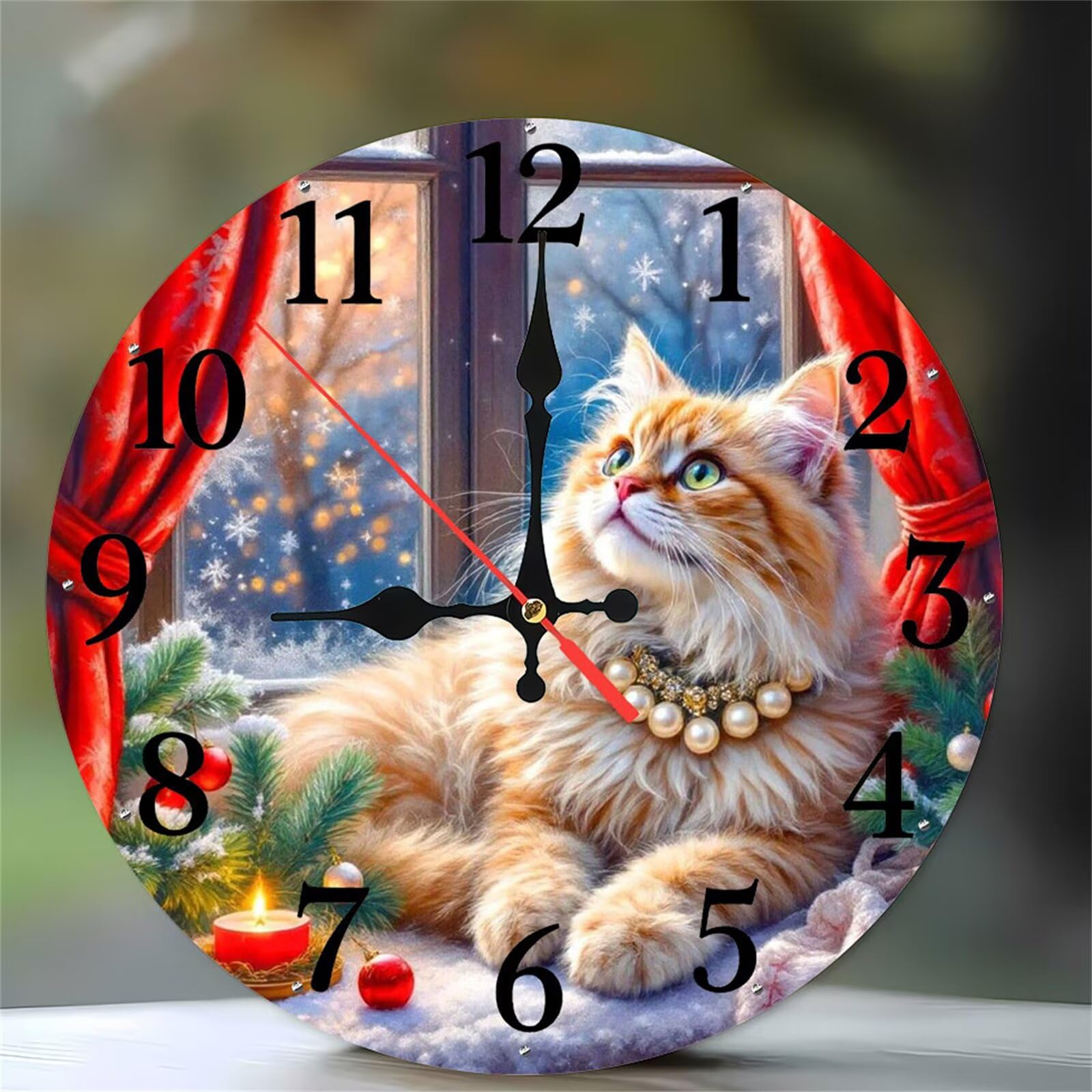 Horloge murale silencieuse quartz batterie operated salon chambre 12 pouces