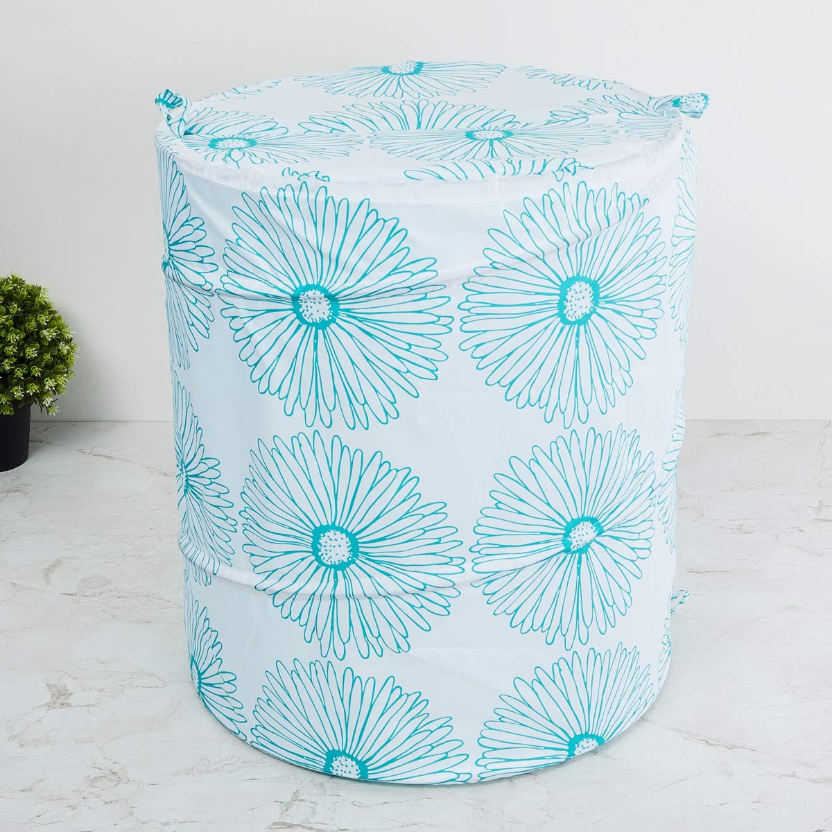 Home Centre Mekong Floral Print Laundry Hamper