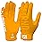Nxtrnd G1 Youth Football Gloves, Kids Sticky Receiver Gloves (Yellow, Youth Large)