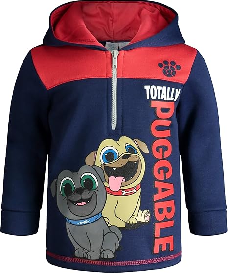 Disney Boys Fleece Zipper Hoodie: Toy Story, Lion King, Mickey & Puppy Dog Pals
