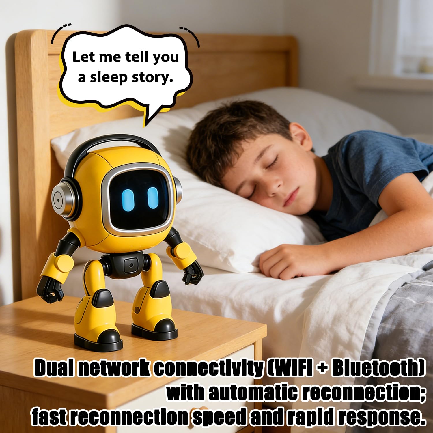 Robot de Escritorio con Inteligencia Artificial, Robot de escritorio interactivo inteligente, Robot Inteligente Impulsado Por Ai, Juguete robot inteligente AI, Emo Ro-bot, Regalo Para Niños