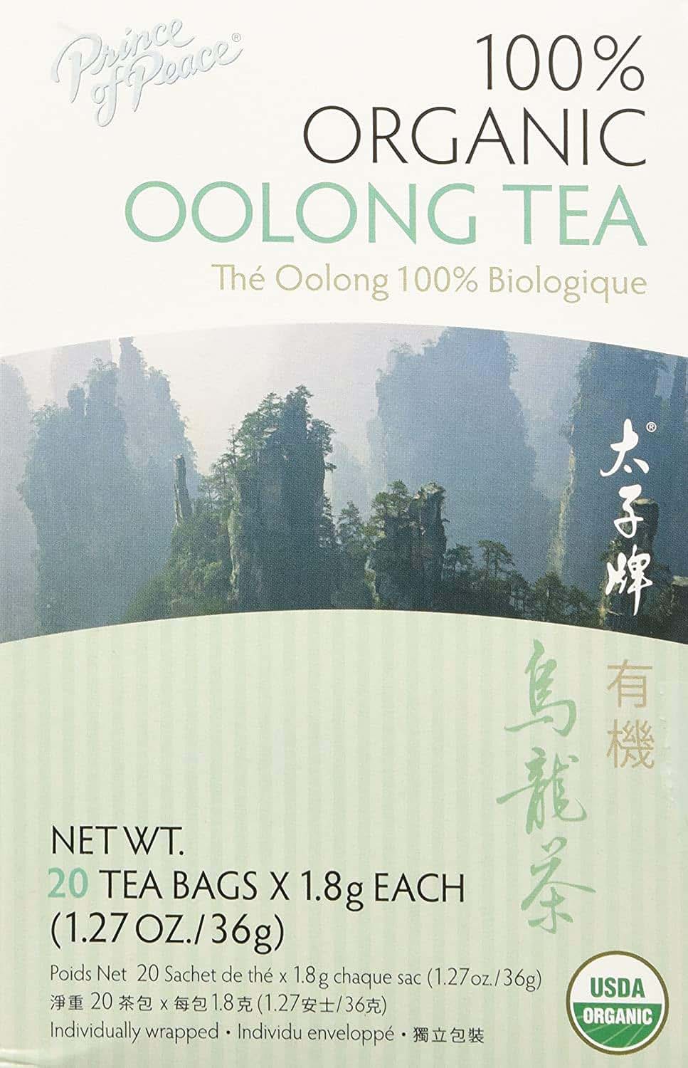 Organic Oolong Prince Peace Bags