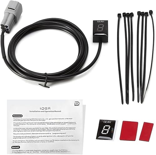 Miniatura 5 de Pantalla led roja con función plug & play con indicador de motor, impermeable, para Suzuki., Rojo