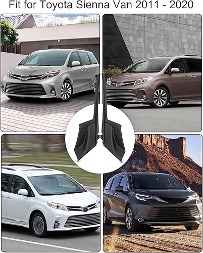 Miniatura 6 de Panel frontal mejorado para capó del limpiaparabrisas para reemplazar 53866-08020 y 53867-08020 para Toyota Sienna Van 2011 2012 2013 2014 2015 2016