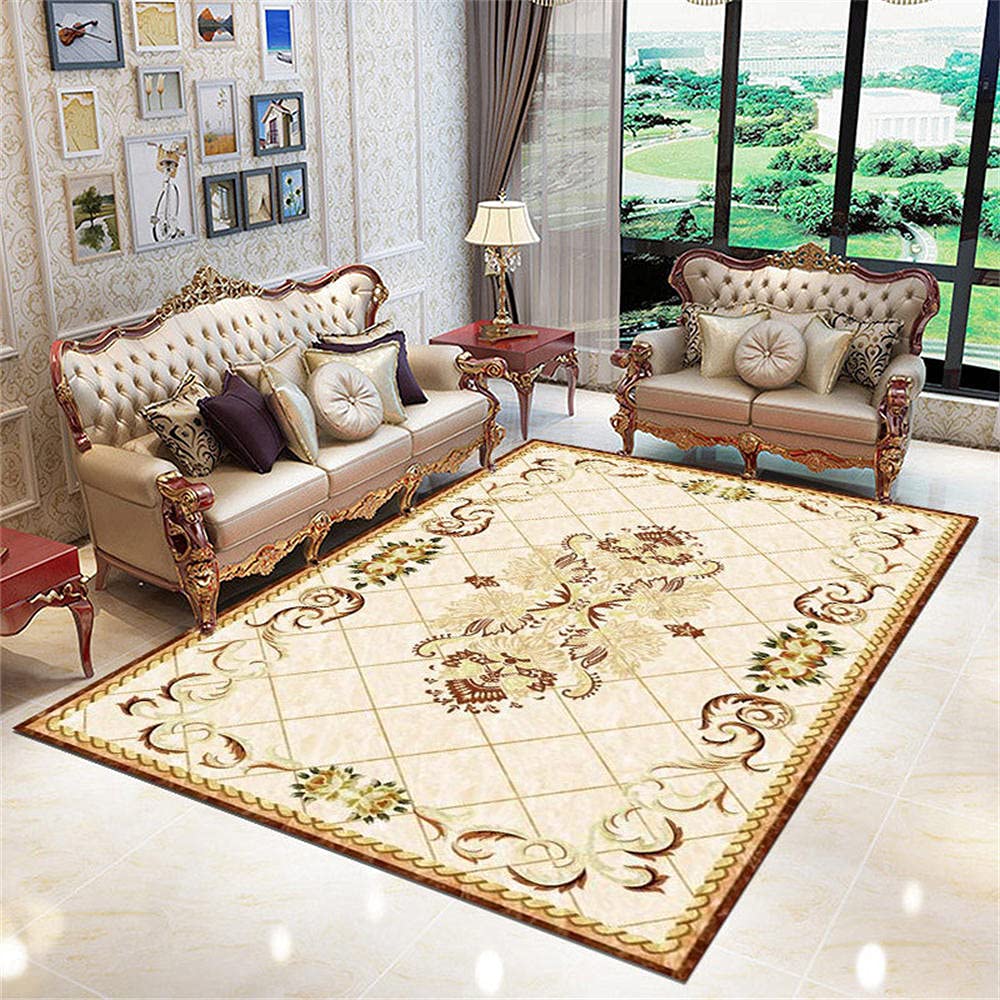 Tapis moderne salon facile à entretenir pour grand espace de vie