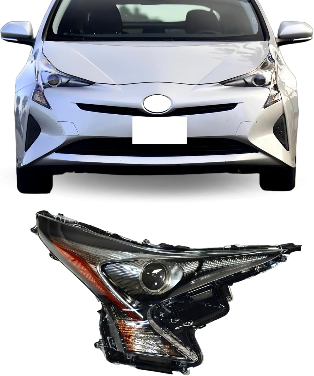 Headlight Fit For 2016 2017 2018 Toyota Prius LED Headlamp （Right passenger） RH 81070-47711 PS16A01R