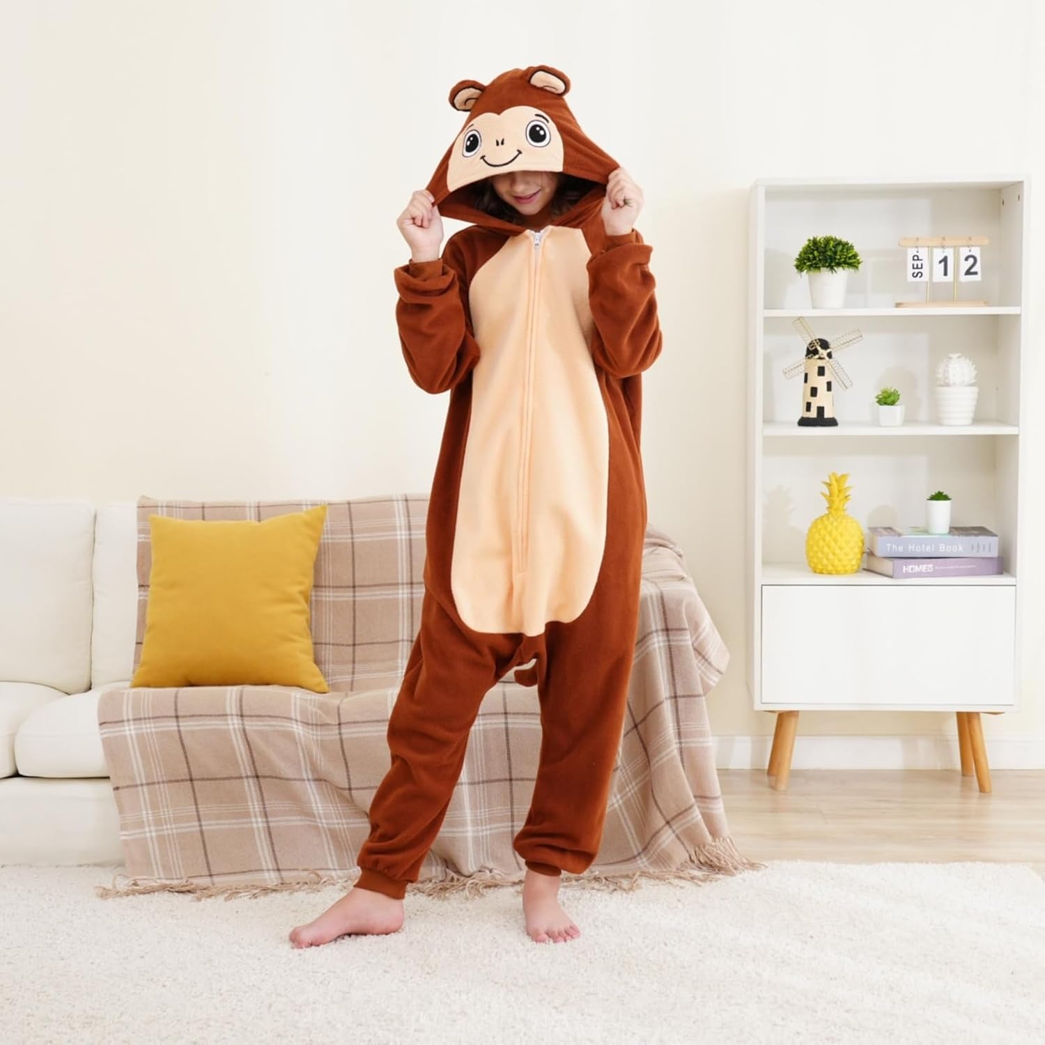 Unisex Adult Animal Onesie One Piece Pajamas Halloween Costume Sleepwear Cosplay Christmas Women Men - Image 4