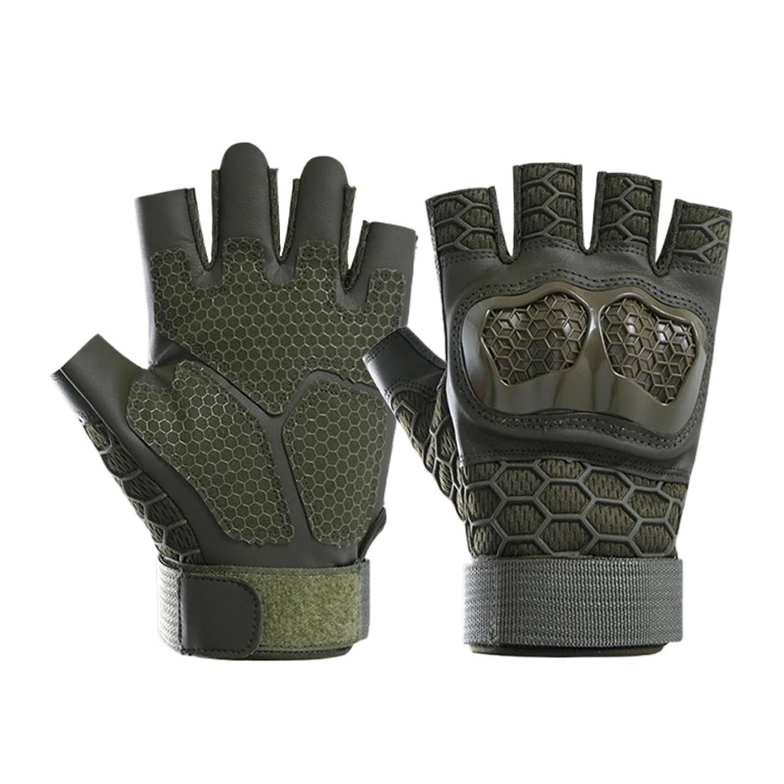 Guantes deportivos de medio dedo, antideslizantes, guantes de entrenamiento al aire libre para fitness, equitación y motocicleta
