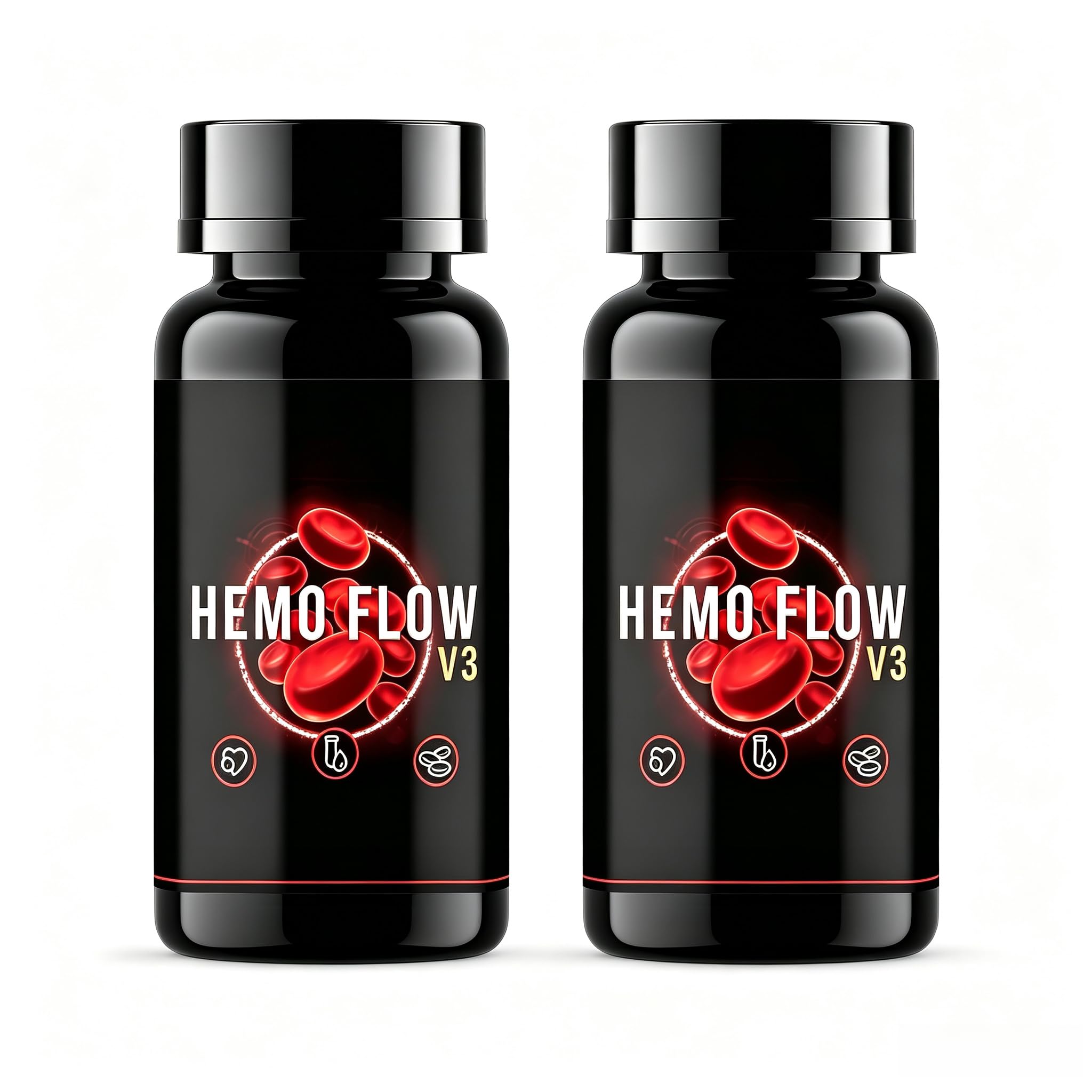 2Pack, Hemo Flow, Support De L'Oxyde Nitrique, Pour La Circulation Sanguine