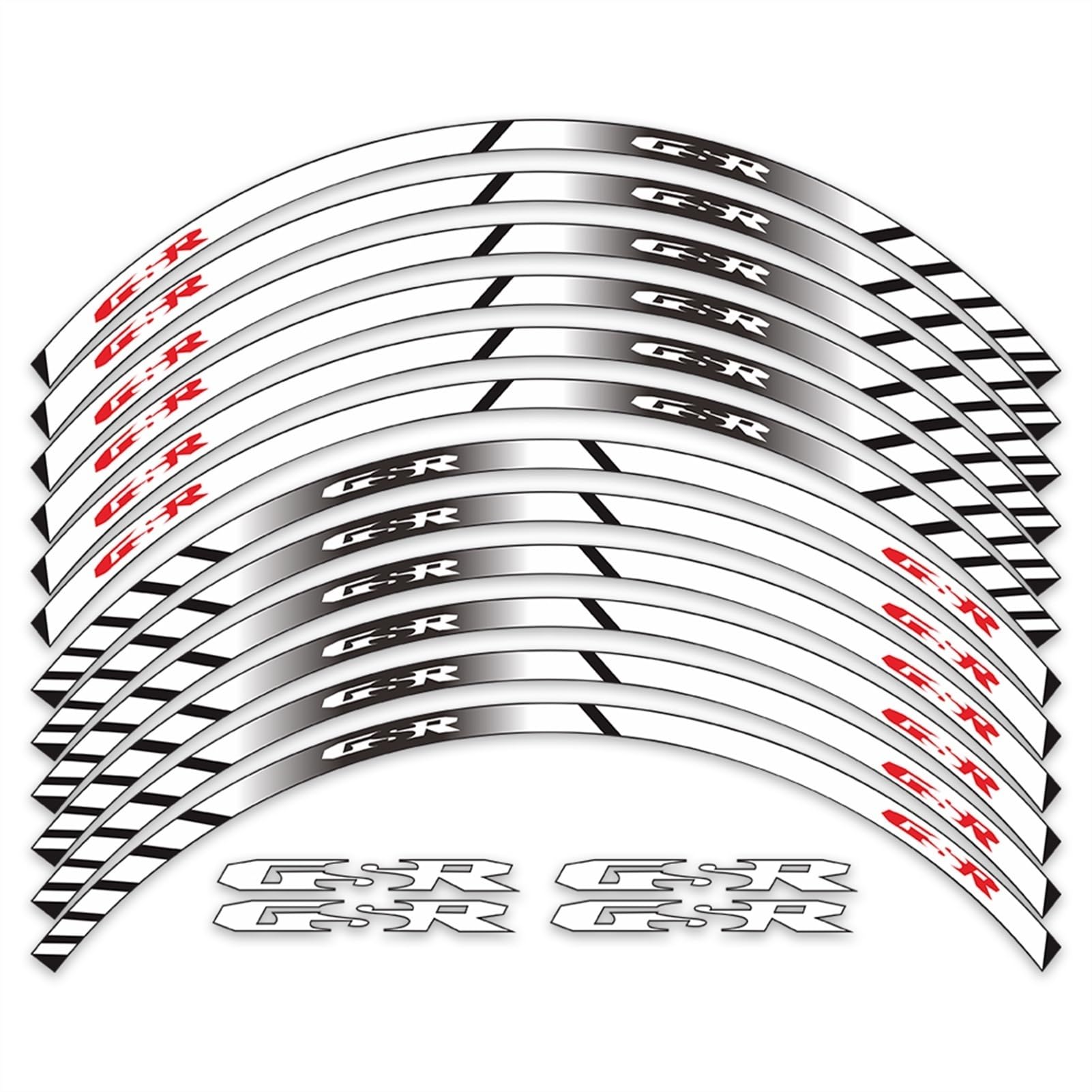 Motorcycle Wheel Stickers for Suzuki GSR 750 600 400 Motorbike