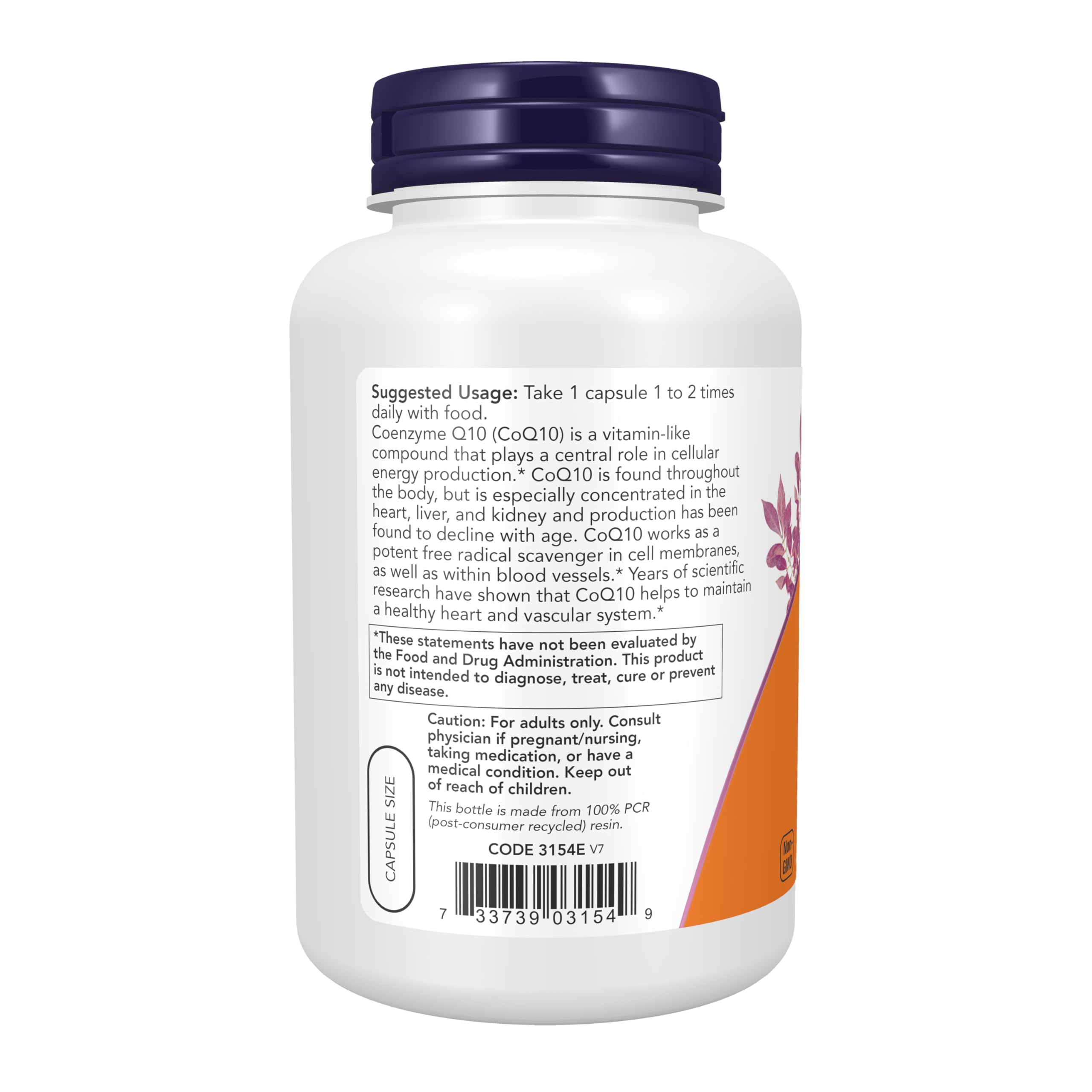 Now Foods CoQ10 60mg,180 Vcaps
