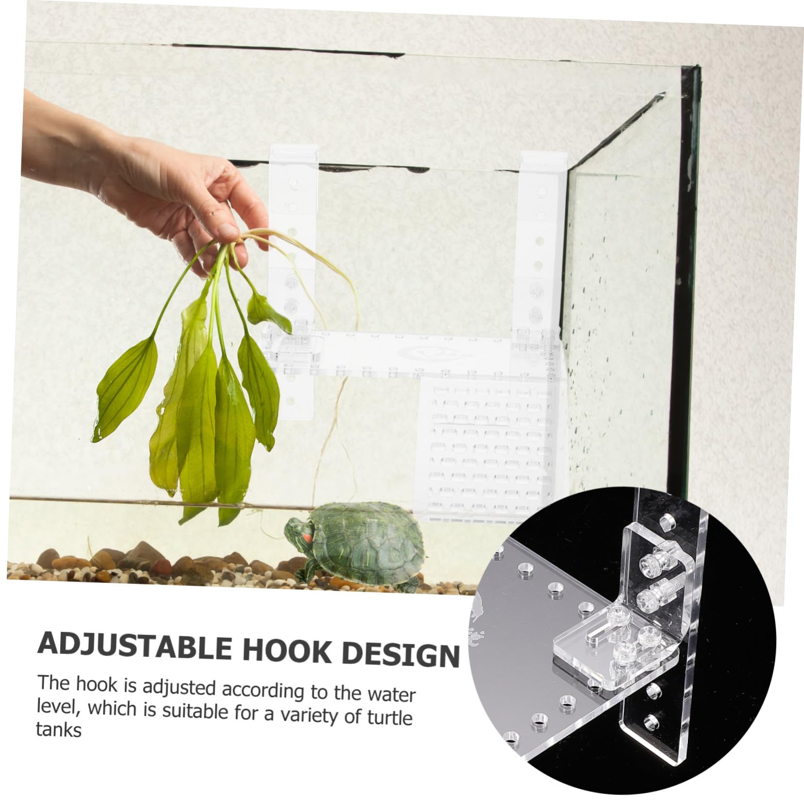ibasenice Plateforme Flottante pour Tortues et Reptiles Aquatiques Rampe Escalade Facile à Installer Décor pour Aquarium et Bassin Accessoire pour Terrarium Extérieur