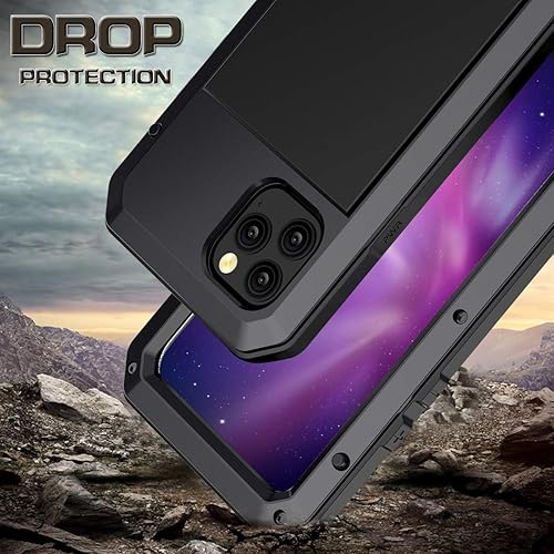 Miniatura 4 de Marrkey Funda protectora de cuerpo completo para iPhone 11 Por, resistente a los golpes, funda de metal de aleación de aluminio con protector de