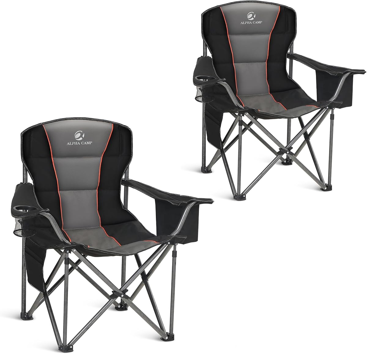 ALPHA CAMP Heavy Duty Camping Chair 500LBS Capacity