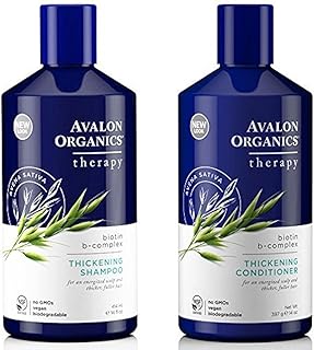 Vaselin All Natural Biotin B-Complex Therapy Thickening Shampoo and Conditioner,14fl. oz