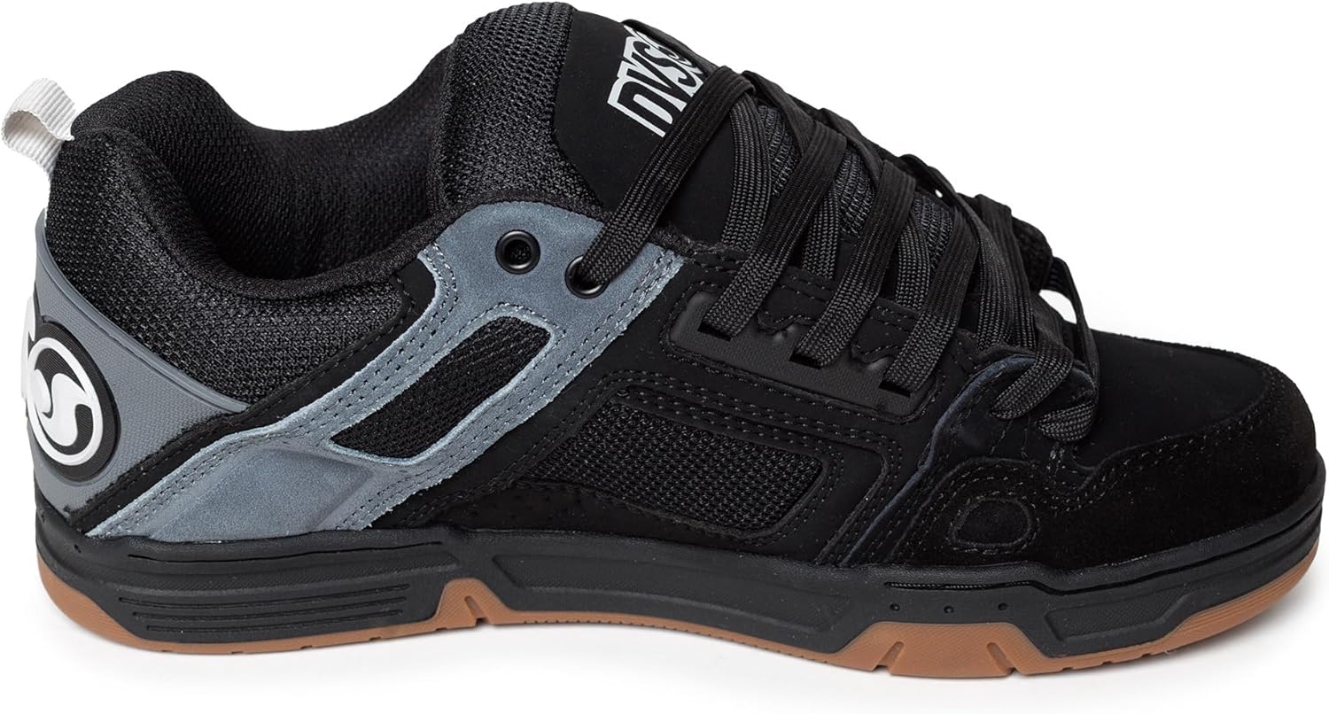 DVS Men's Skate Shoe, Black/Charcoal/Grey, 9