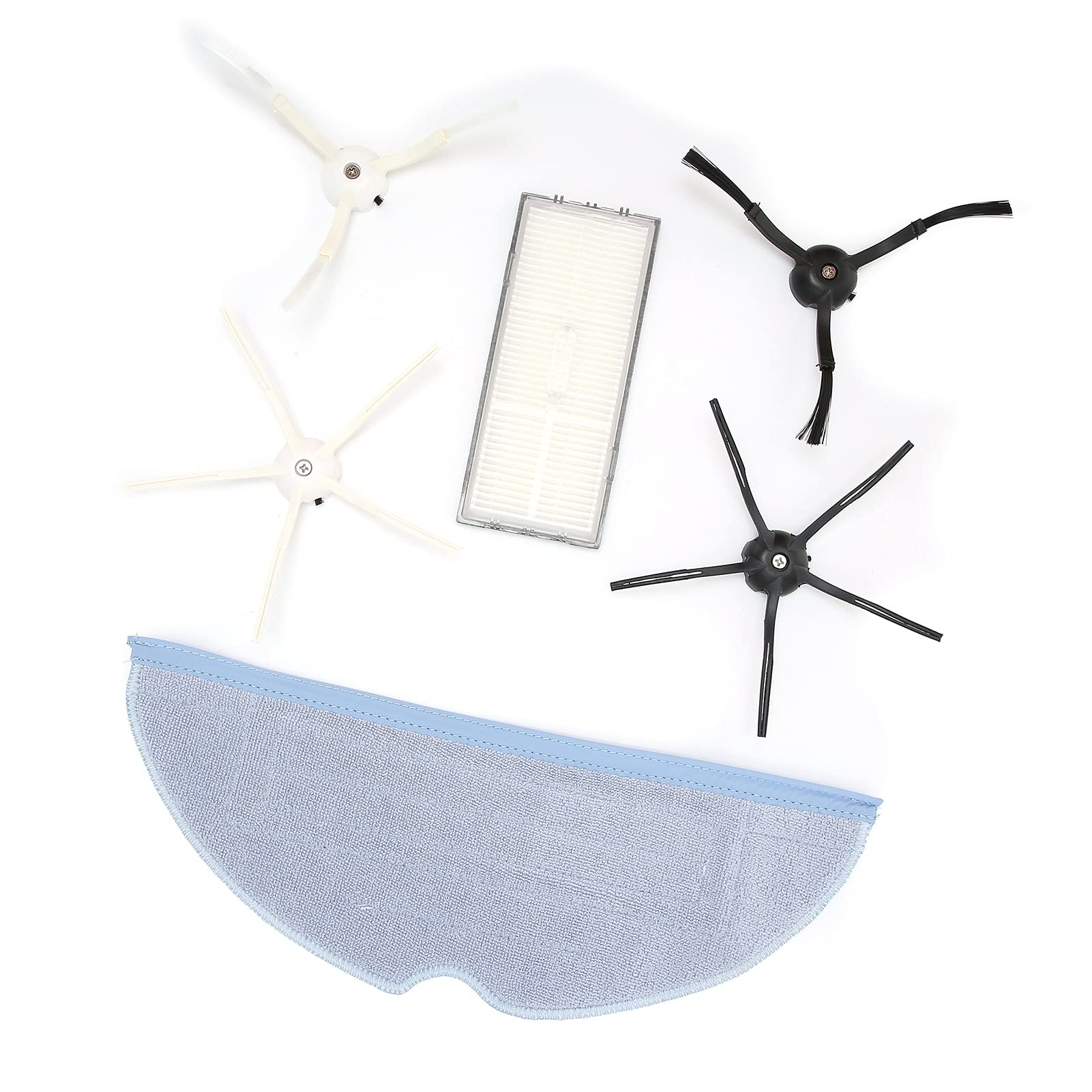 Side Brush, Good Compatibility Simple Assembly Cleaning Mop Kit for Office for Living Room for Home for T7S T7plus S7 Sweeping Robot for Kitchen-image-48