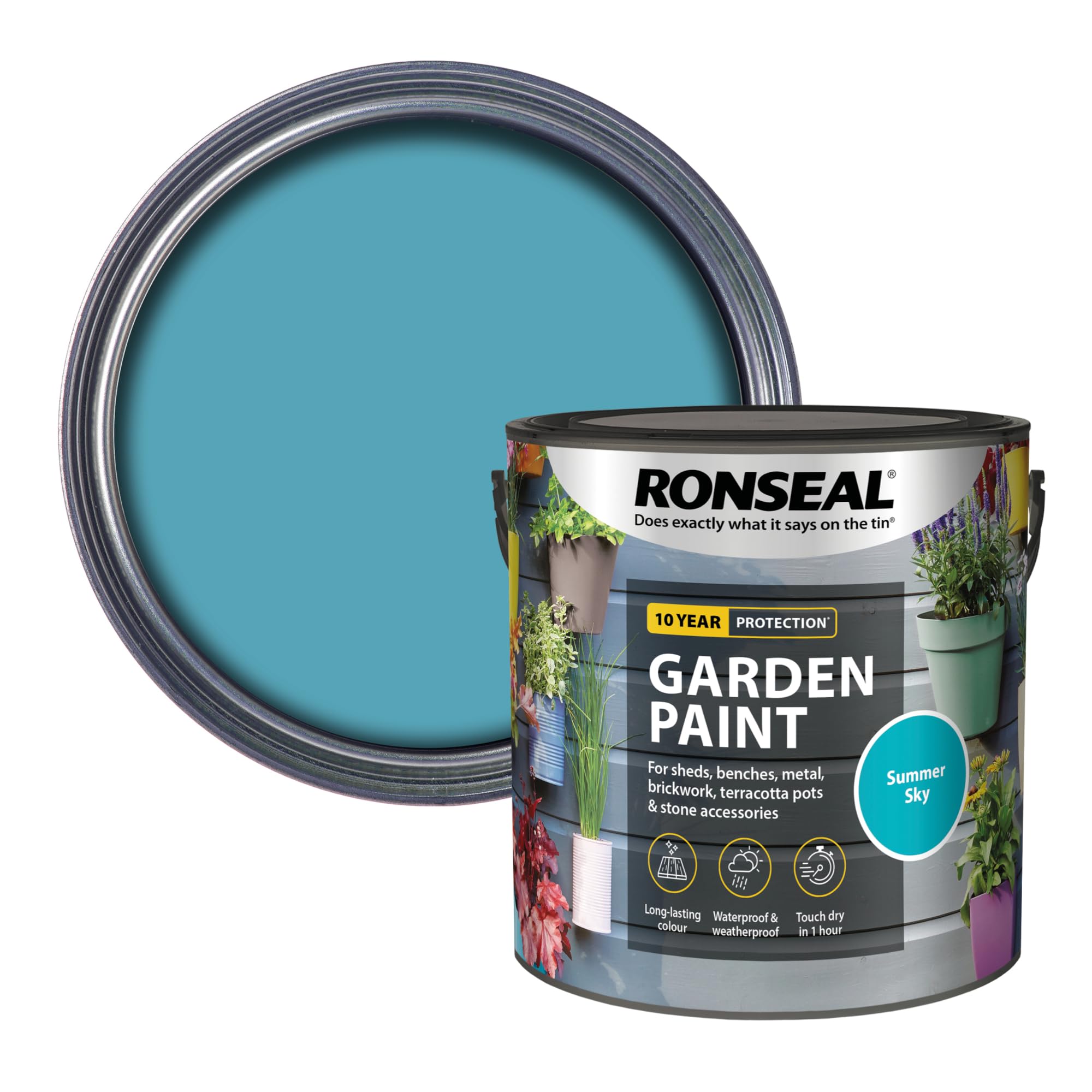 RONSEAL GARDEN PAINT SUMMER SKY 2.5L [38514]