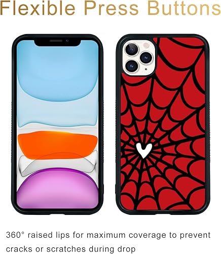 Vista 318 de Funda de teléfono de anime para iPhone 13/14 con diseño de telarañas de moda araña 2