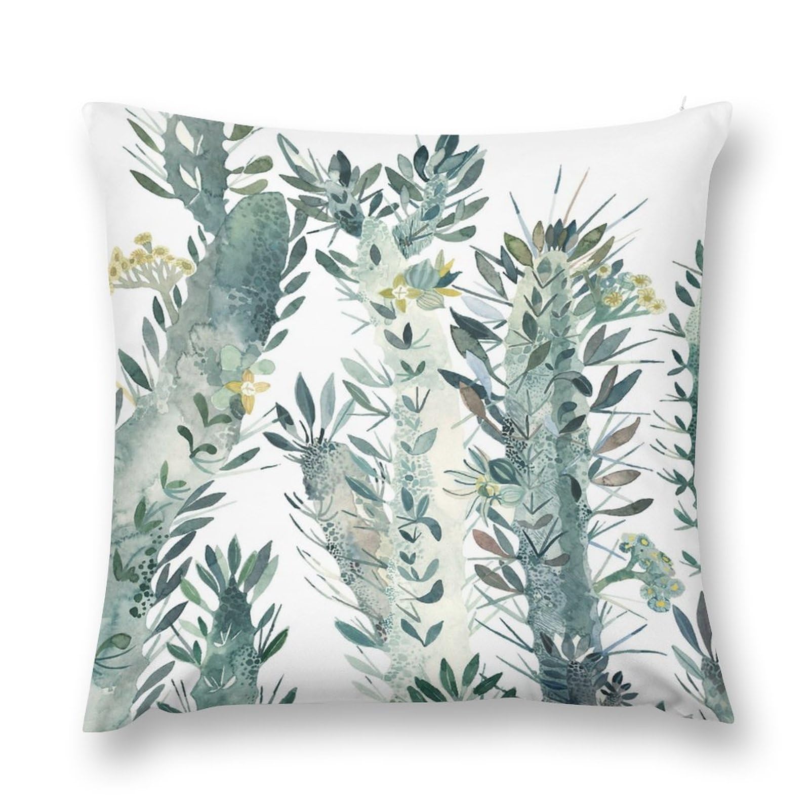 Fundas Almohada Fundas De Almohada Floral 18x18 Pulgadas - Juego De 2 - Lino Decorativo Para Sofá O Cama - Estilo Rústico Juego 2 Fundas Cremallera