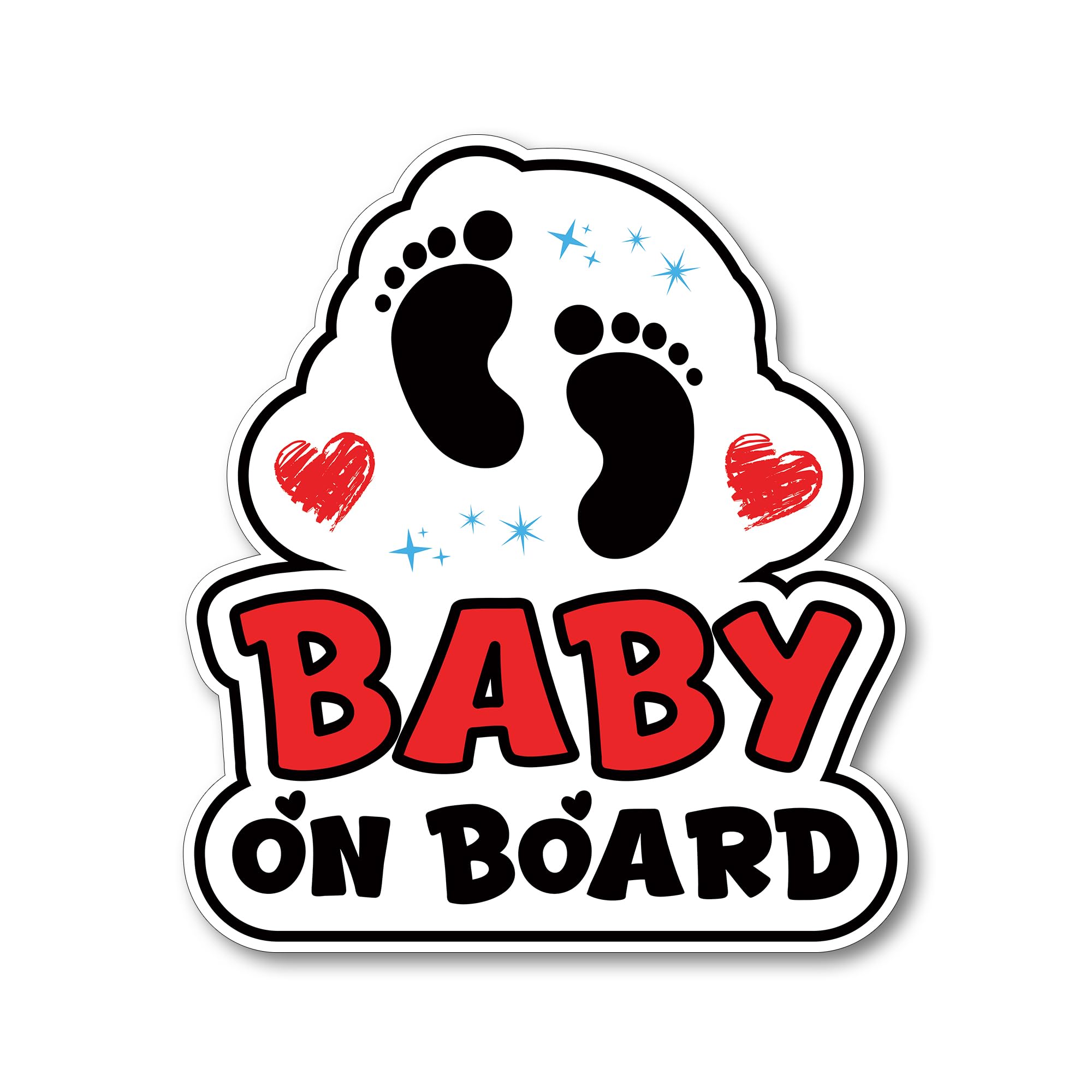 Baby On Board Car Sticker, Premium 3M Vinyl Decal with Bubble-Free Application