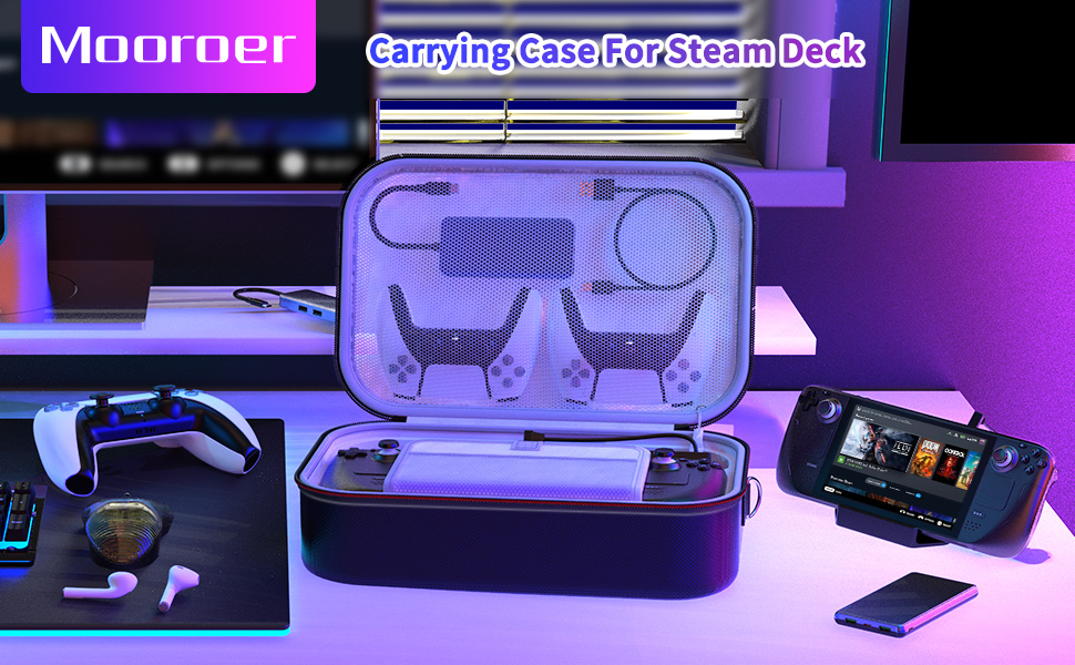 Amazon.com: Mooroer Steam Deck Case, 2024 Upgrade Steam Deck
