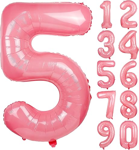 Vista 338 de 40" Macaron purple Number Balloons Helium Foil Mylar Balloon Birthday Party banquet Decoration 9