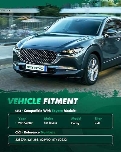 Miniatura 3 de SCITOO 621-388 621900 Motor de condensador de radiador eléctrico Ventilador de refrigeración dual apto para Camry 2007-2011