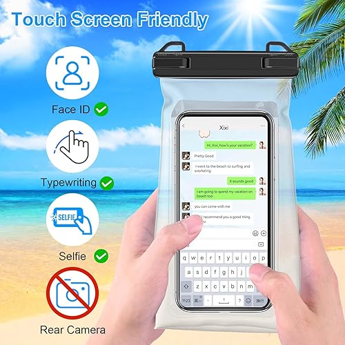 Miniatura 4 de Bolsa impermeable para teléfono de gran capacidad, funda impermeable para iPhone 15 14 Pro Max 13 12 11 X XR 8 Plus Samsung hasta 6.9 pulgadas, IPX8