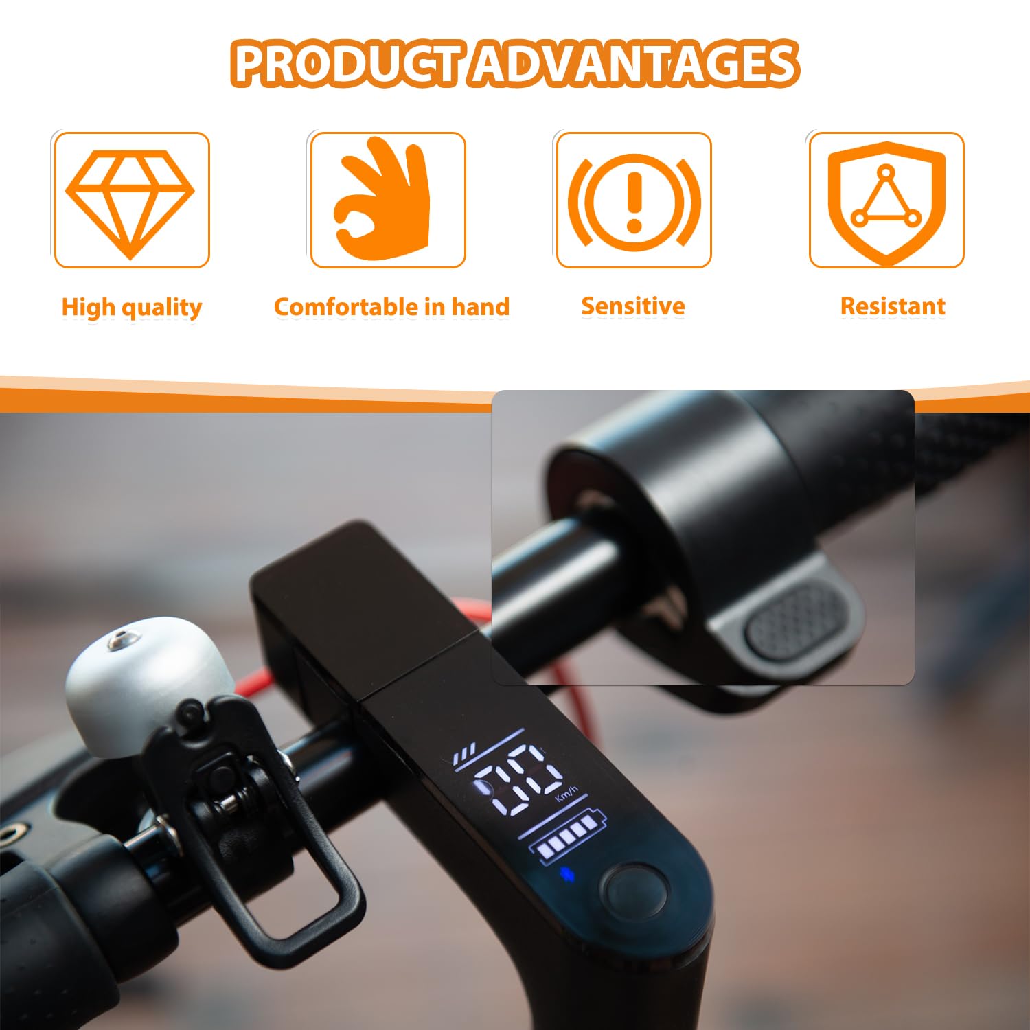 Acelerador Patinete electrico, Control de velocidad del acelerador para scooter eléctrico para Xiaomi Modelos, M365, Essential, Electric Pro