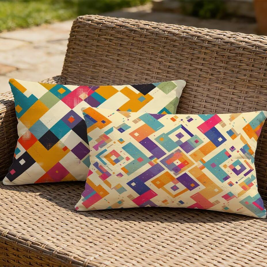 Housses de coussin de jardin 70x90 imperméable et lavable motif nationalité