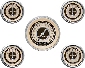 Classic Instruments NT00SHC Nostalgia VT Series 5 Gauge Package