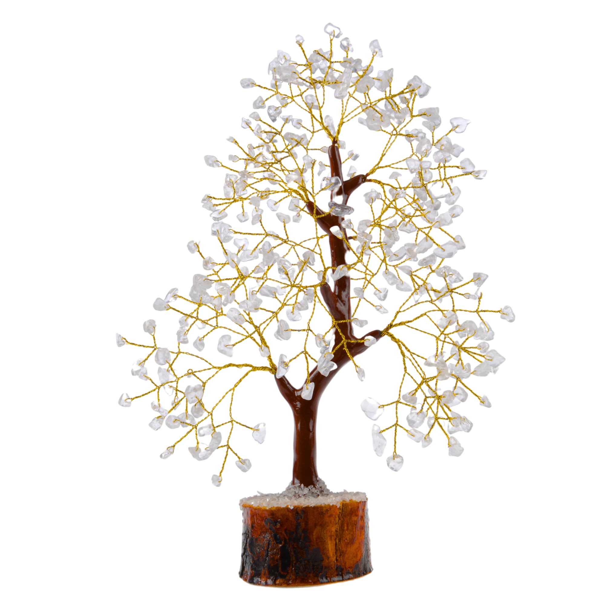 ANAYA AGATE Crystal Tree of Life Clear Quartz Healing Crystal Tree for Home & Office Decoration, Handmade Gem Money Bonsai Trees for Positive Energy, Good Luck, Christmas, Birthday Gift for Women, Mom